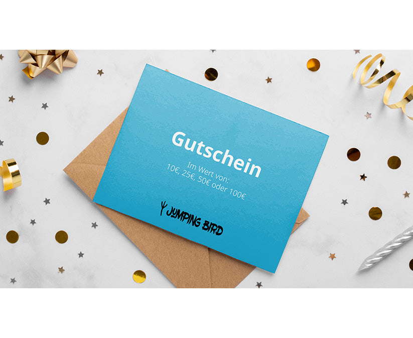 Geschenkgutschein Jumping Bird