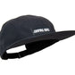 5-Panel-Cap von Jumping Bird in schwarz mit sportivem Frontpatch und weicher, unverstärkter Passform für hohen Tragekomfort