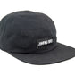 5-Panel-Cap von Jumping Bird in schwarz mit sportivem Frontpatch und weicher, unverstärkter Passform für hohen Tragekomfort