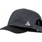 Baseball-Cap von Jumping Bird in Schwarz mit sportivem Frontpatch und seitlichem Logostick