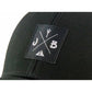 Baseball-Cap von Jumping Bird in Schwarz mit sportivem Frontpatch und seitlichem Logostick