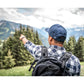 Baseball-Cap von Jumping Bird in Dunkelblau mit sportivem Frontpatch und seitlichem Logostick