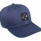 Baseball-Cap von Jumping Bird in Dunkelblau mit sportivem Frontpatch und seitlichem Logostick