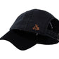 Dad Hat von Jumping Bird in Schwarz mit geprägtem Lederoptik-Patch vorn und weicher, unverstärkter Passform für hohen Tragekomfort