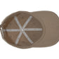 Dad Hat von Jumping Bird in Beige mit geprägtem Lederoptik-Patch vorn und weicher, unverstärkter Passform für hohen Tragekomfort