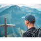 Dad Hat von Jumping Bird in Jeansblau mit geprägtem Lederoptik-Patch vorn und weicher, unverstärkter Passform für hohen Tragekomfort