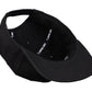 Snapback-Cap von Jumping Bird in Schwarz mit Ton-in-Ton-Stick vorn, Logostick seitlich und geradem Schirm