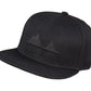 Snapback-Cap von Jumping Bird in Schwarz mit Ton-in-Ton-Stick vorn, Logostick seitlich und geradem Schirm