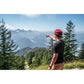 Filz-Snapback von Jumping Bird in Dunkelrot-Braun mit geprägtem Lederoptik-Patch vorn und seitlichem Logostick